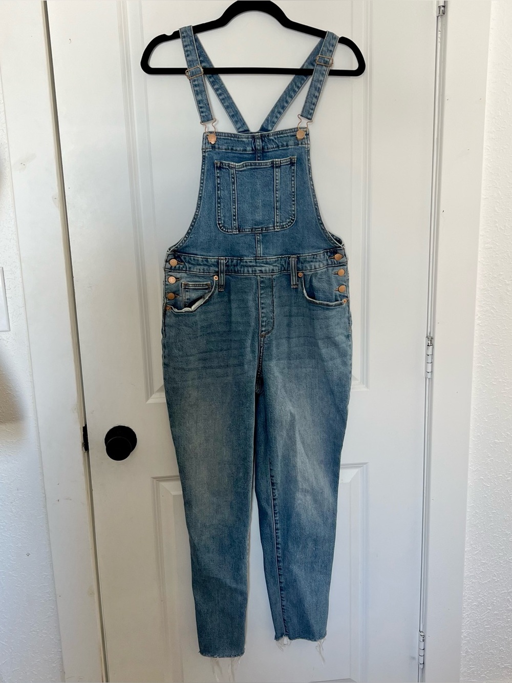 Universal Thread Raw Hem Overalls